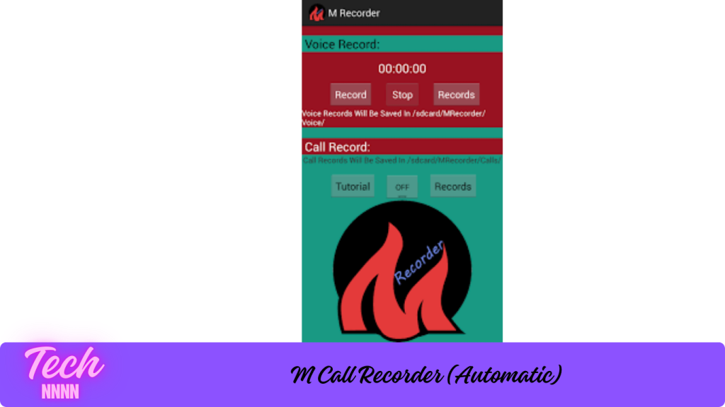 M Call Recorder (Automatic) app